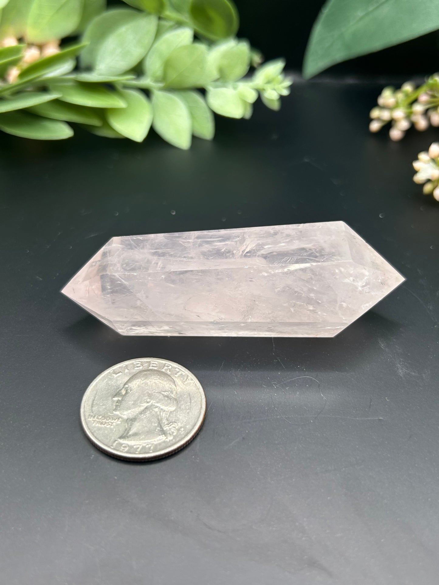 Rose Quartz Double Point Tower