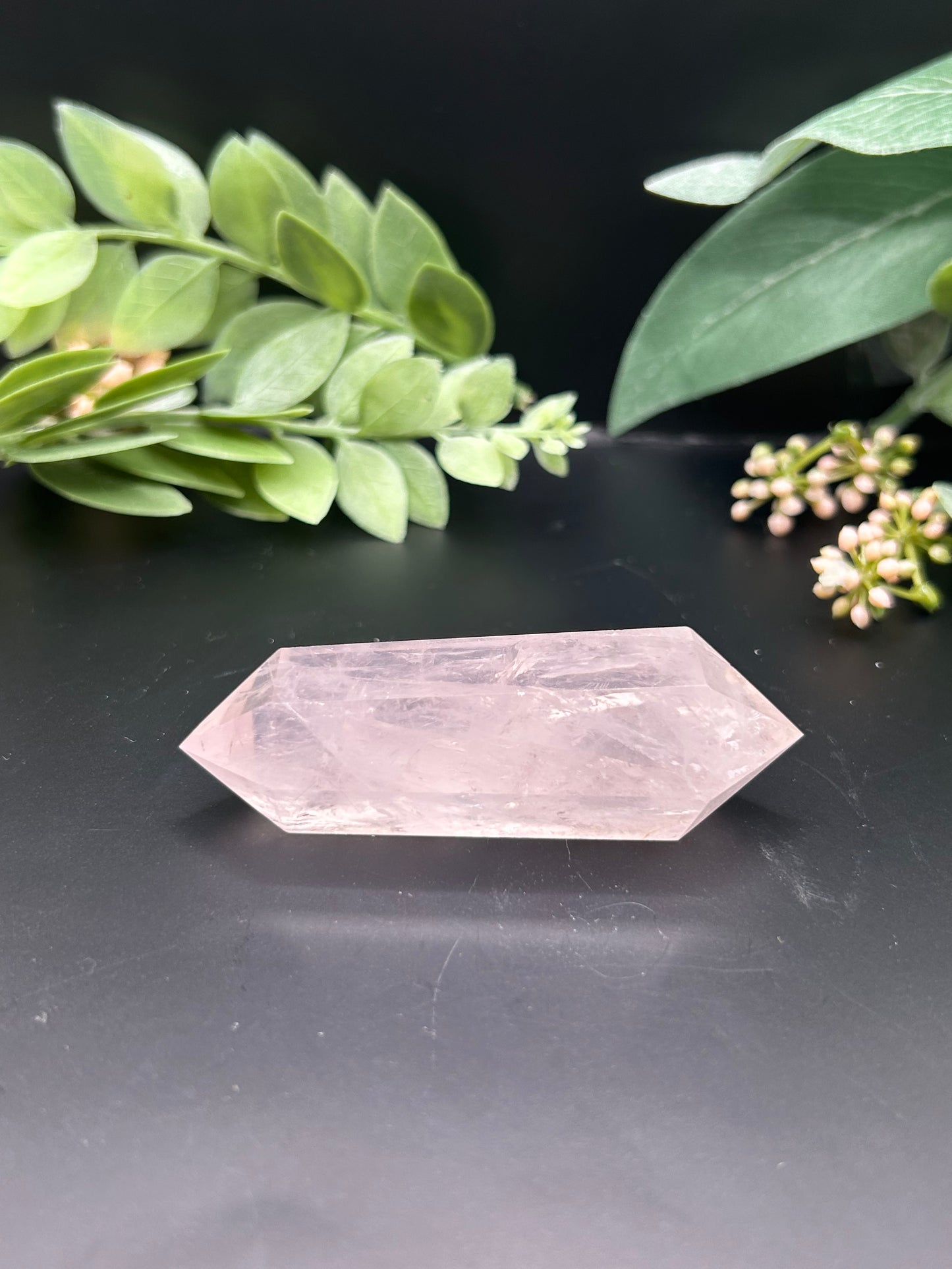 Rose Quartz Double Point Tower