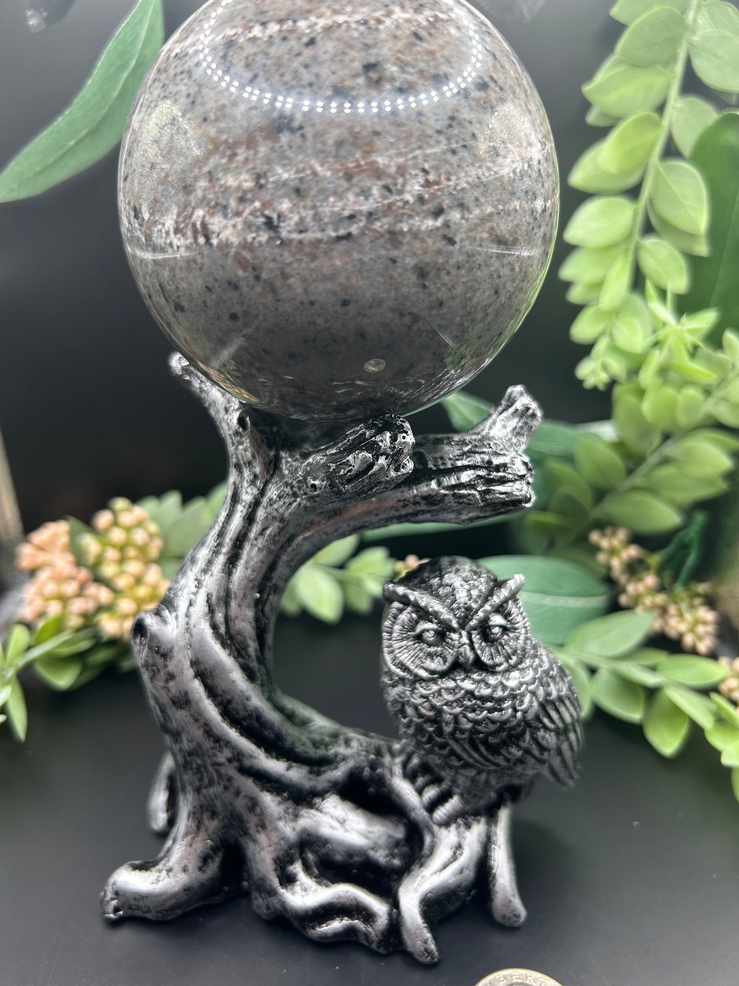 Owl Sphere Holder