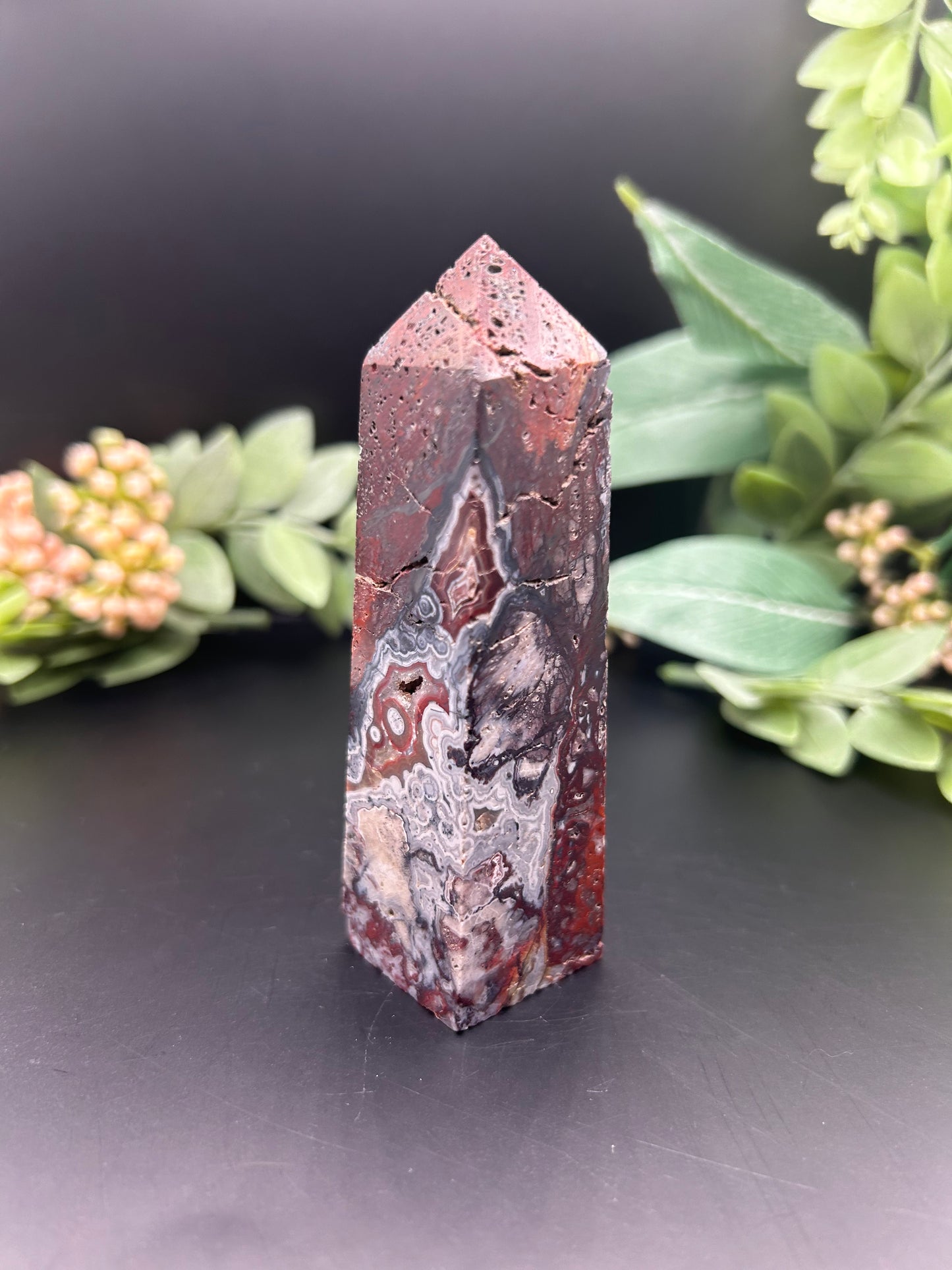 Crazy Lace Agate Tower